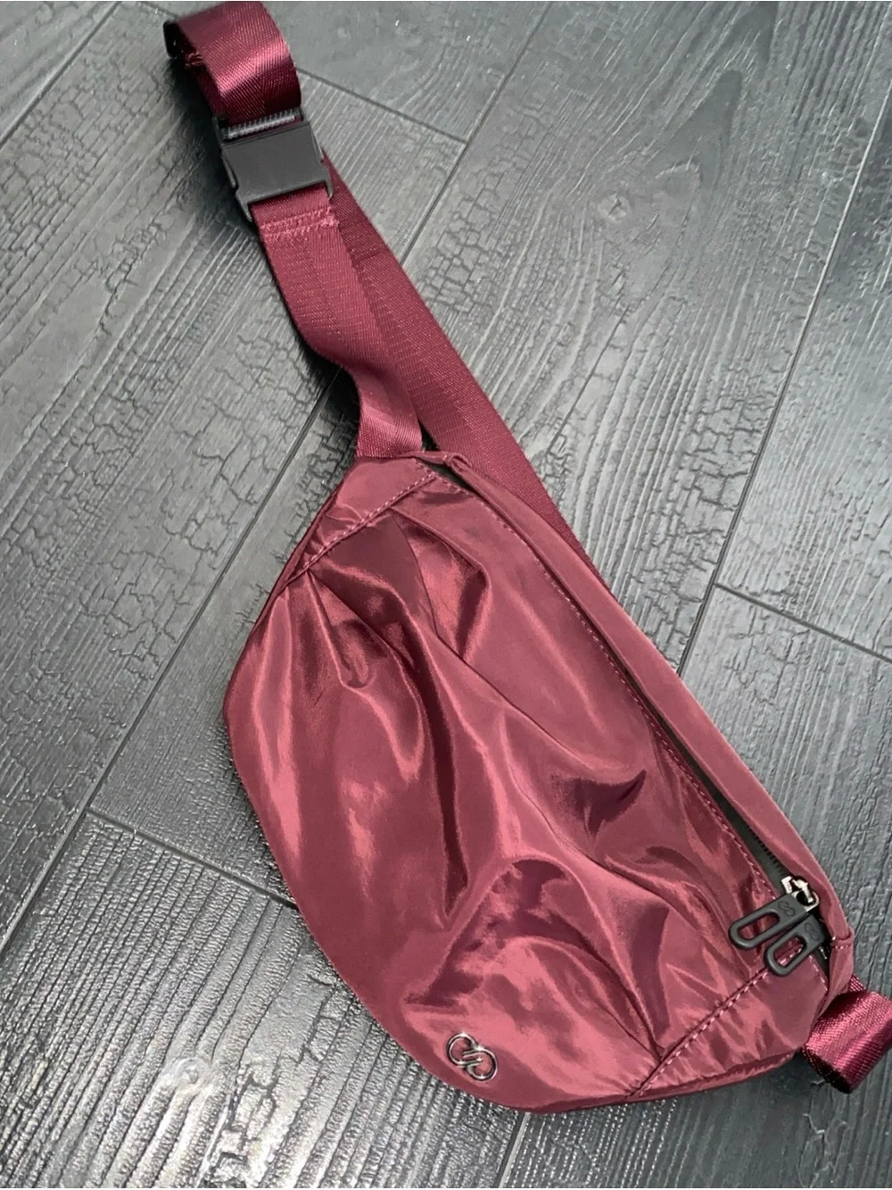 CALIA Carrie Underwood Women's Sling‎ Belt Bag Maroon Burgundy